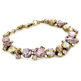 Sorrelli Mirage Glittering Multi-Crystal Gold-Tone Bracelet