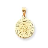 14k Saint Christopher Medal Pendant