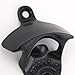 Black Powder Coated Wall Mounted Beer Bottle Opener
