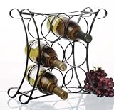 6 Bottle New Wave Design Wine Rack for Countertop or Table Top