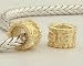 18k Gold on 925 Sterling Silver European Style