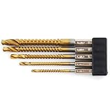 六角軸ドリルソー5本セット 3・4・5・6・8mm/木工ドリル/ハイス鋼【E-Value】