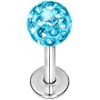 16 Gauge 4mm Aqua Crystal Ferido Monroe