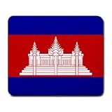 Cambodia Flag Mouse Pad