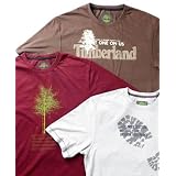 TimberlandShortSleeveGraphic'PlantOneonUs''BigfootPrint'&'Defenition'TeeShirtGreyHeatherM