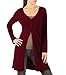 Womens Cashmere & Merino Extra Long Cardigan