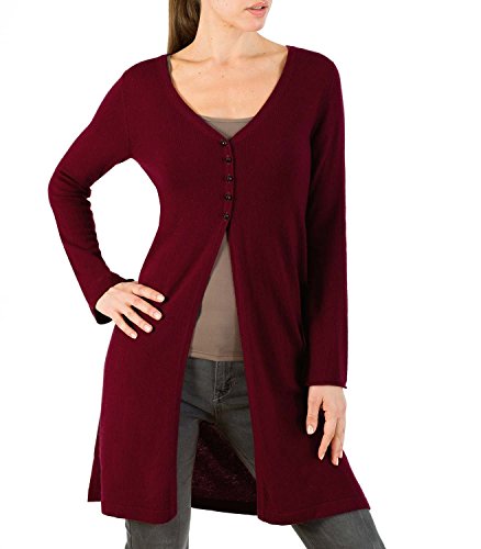 Womens Cashmere & Merino Extra Long Cardigan