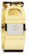 D&G Dolce & Gabbana Women's "Festival" Goldtone Ion-Plated Stainless Steel Bracelet Watch