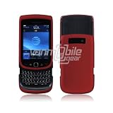 RED HARD CASE COVER + LCD Screen Protector for BLACKBERRY TORCH PHONE 9800 BB
