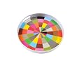 French Bull 14-Inch Diameter Tray with Color Wheel Design, Made of Melamine
