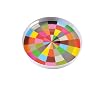 French Bull 14-Inch Diameter Tray with Color Wheel Design, Made of Melamine