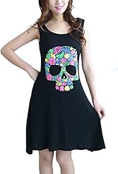 A-line Sleeveless General Print Summer  Dress