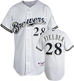 Prince Fielder Milwaukee Brewers Home White Authentic MLB Jersey
