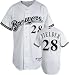 Prince Fielder White Majestic MLB Home Authentic Milwaukee Brewers Jersey - 52 (XX-Large)