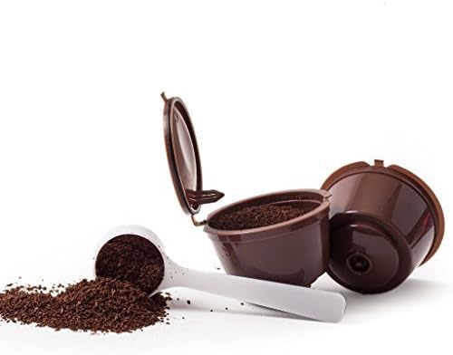 Refillable NescafÃƒÂ©Ã'Â® Dolce Gusto Capsules (2-pack with Bonus Coffee Spoon) | Compatible with Mini Me, Genio, Piccolo, Esperta and Circolo by Cup of Joy
