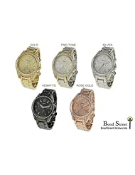 Wholesale Lot of 6 Pcs Geneva Michael Kors Inspired Bracelet Watch - 2814