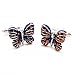 Utoy Covink Blue Butterfly Cufflinks Lover's Business Casual French Cuff Shirt Sleeve in Enamel with Gift Box