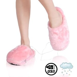 Chausson chauffant USB Chausson chauffant rose