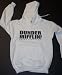 The Office Dunder Mifflin Paper Co. Adult Hoodies (Sizes S-2XL), 2X-Large, Light Blue/White Letters
