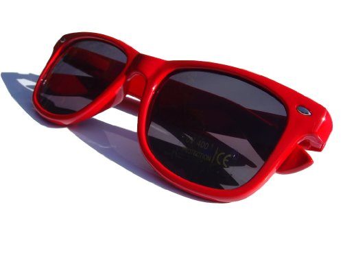 Wayfarer Sunglasses with Spring Hinges and UV Lens Mens & Womens 80s Celebrity Fashion