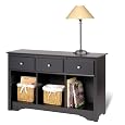 2-Piece Entertainment w/Side Storage-Oak