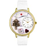 Whimsical Watches Unisex G0620008 RN White Leather Watch