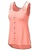 JJ Perfection Women's Round Neck Floral Lace Button Detail Tank Top