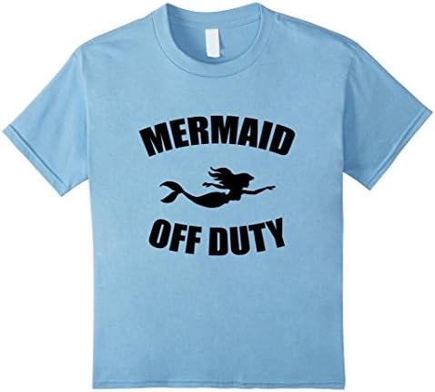 Kids Mermaid Off Duty Tshirt 12 Baby Blue