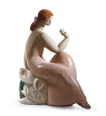 Lladro Lady with Lillies Ornament 12464