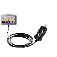 Gomadic Intelligent Compact Car / Auto DC Charger for the TomTom Go 920 920T - 2A / 10W power at half the size. Uses Gomadic TipExchange Technology