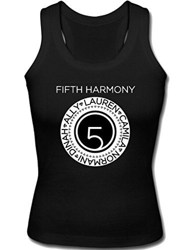 Bear and rabbit Womens Custom Fifth Harmony Casual Sexy Tank Top tShirt Run Small Black M