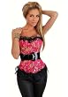 Strapless Ruffled Brocade Belted Corset