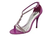 Reneeze NANCY-1 Women's Purple Ankle-Strap High Heel Dress Sandals-Purple