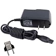 HQRP AC Adapter / Power Cord compatible with Philips Norelco 7315XL, 7325XL, 7340XL, 7345XL, 7349XL, 7350XL Razor / Shaver plus Euro Plug Adapter
