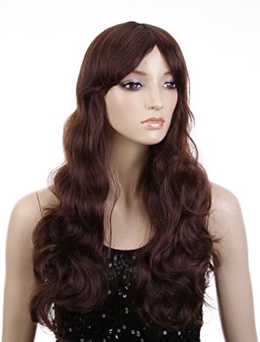 Dreamworld® Sexy Women's Long Curly Wig (Model: Jf010360) (Dark Brown)