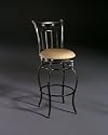 Hillsdale Camelot II 26-Inch Swivel Counter Stool, Black Gold Finish with Neutral Fabric