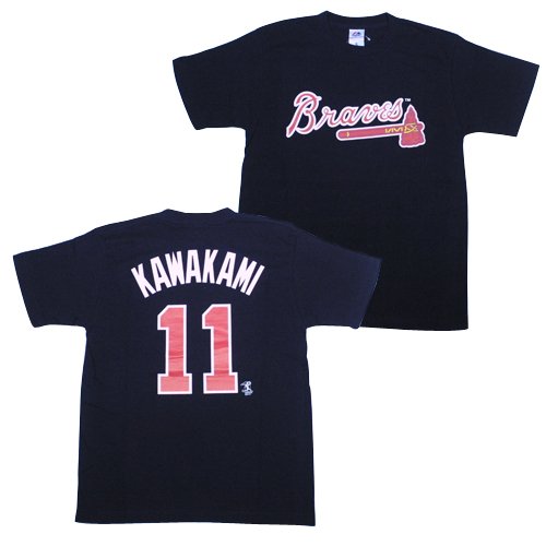 MAJESTIC ブレーブス Name＆No. Tシャツ No.11 川上 KAWAKAMI