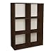 Way Basics Tribeca Eco-Friendly Modern 3-Shelf Bookcase with Adjustable Dividers, Espresso Wood Grain