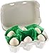 HABA Half Dozen Wooden Eggs in Real Egg Carton Realistic Play Food