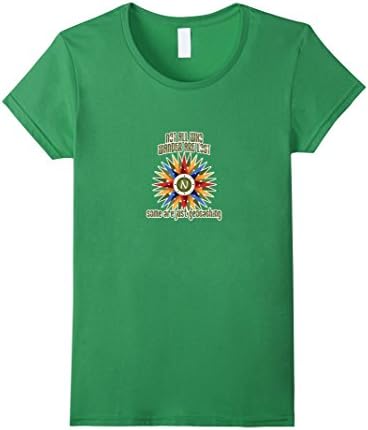 Women's Not All Who Wander Are Lost T-shirt, Geocaching Shirt Large Grass