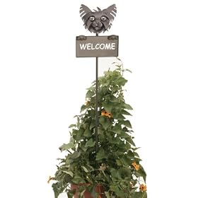 Yorkie Metal Welcome Sign