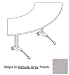 34 Inch Adjustable Crescent Table in Nebula Gray - Mayline Office Furniture - TT60CANGRBLK