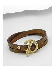 Leather Bracelet In White Base