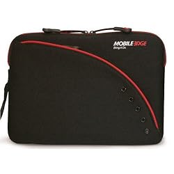 Black & Red Neoprene Netbook 8.9" Laptop Sleeve Case - Asus EEE PC - Acer Aspire One - Panasonic Toughbook - NEC Mobilepro 900 - Vaio CI PictureBook - 8.9" Netbook Computers and Smaller