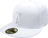 MLB Anaheim Angels White on White 59FIFTY Fitted Cap (7 1/4)