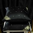 Black Sari Cushion Covers / Saree Pillow covers 16 X 16 Inches