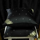 Black Sari Cushion Covers / Saree Pillow covers 16 X 16 Inches