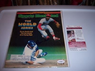 Ozzie Smith St.louis Cardinals,hof Jsa/coa Signed Sports Illustrated - Autographed MLB Magazines