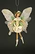 Garden Fairy Flower Fairy White Pansy Fantasy Fairy Ornament 9"