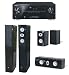 Pioneer Reciever VSX-2021-K schwarz + Lautsprecherset Pure Acoustics DREAM 77 (5-teilig) piano-schwarz